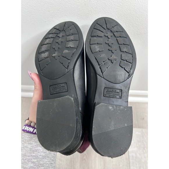 Sam Edelman Penny Riding Boots Leather Burgundy Suede Back Zip Womens 7.5M - Picture 4 of 8